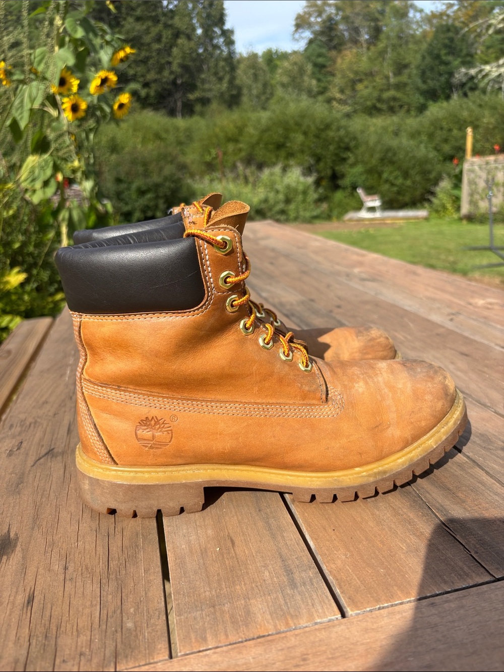 Classic Timberland work boots